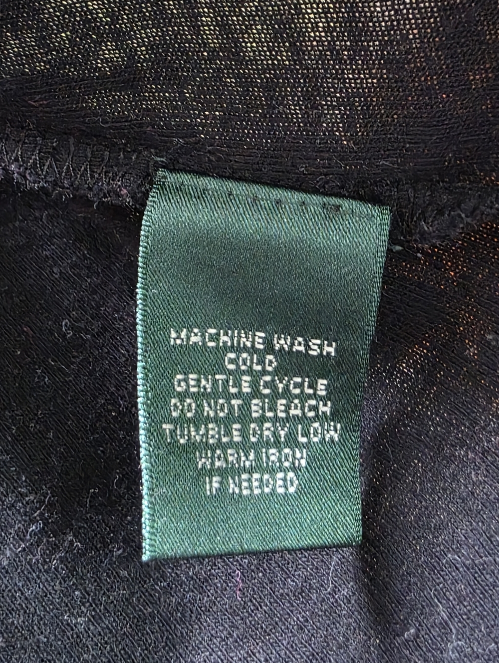 Lauren Ralph Lauren Black Short Sleeve Polo Shirt Gold Hardware Size M - Picture 7 of 8